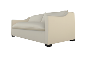 Moss Home Ginger 80" Sofa - Classic And Contemporary Design With Distinctive Arm And Knife Edge Cushions Cloud 100% Polyester Ging-sof-80-shoclo