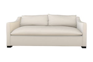 Moss Home Ginger 80" Sofa - Elegant Blend Of Classic And Contemporary Style For Your Modern Living Space Ivory 100% Polyester Ging-sof-80-stuivo