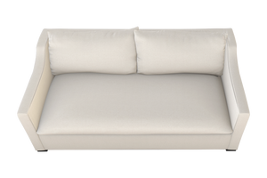 Moss Home Ginger 80" Sofa - Elegant Blend Of Classic And Contemporary Style For Your Modern Living Space Ivory 100% Polyester Ging-sof-80-stuivo