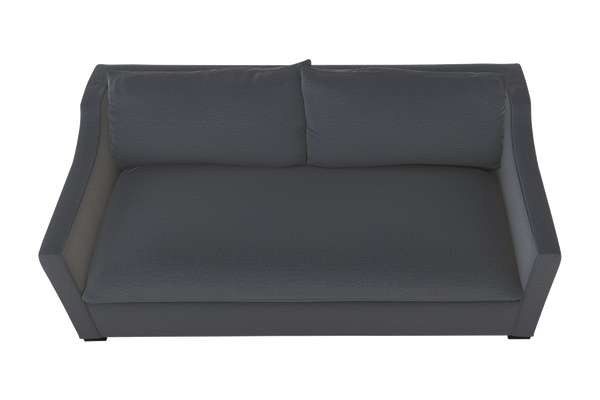 Moss Home Ginger 80" Sofa - Elegant Blend Of Classic And Contemporary Style For Your Modern Living Space Slate 100% Polyester Ging-sof-80-stusla