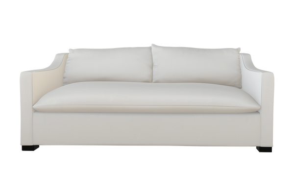 Moss Home Ginger 80" Sofa - Elegant Blend Of Classic And Contemporary Style For Your Modern Living Space Snow 100% Polyester Ging-sof-80-stusno