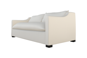 Moss Home Ginger 80" Sofa - Elegant Blend Of Classic And Contemporary Style For Your Modern Living Space Snow 100% Polyester Ging-sof-80-stusno