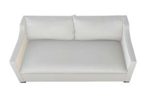 Moss Home Ginger 80" Sofa - Elegant Blend Of Classic And Contemporary Style For Your Modern Living Space Snow 100% Polyester Ging-sof-80-stusno