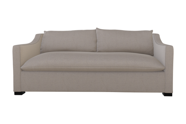 Moss Home Ginger 80" Sofa - Elegant Blend Of Classic And Contemporary Style For Your Modern Living Space Stone 100% Polyester Ging-sof-80-stusto
