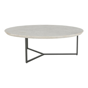 Moe's Home Chloe Coffee Table – Elegant Mid-century Modern Marble Top With Sleek Iron Base For Living Rooms White Marble Top,Iron Gk-1110-18-0