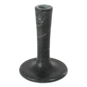 Moe's Home East Candle Holder - Exquisite Marble Design With Unique Veins For Timeless Home Décor Elegance Black Marble Gk-1123-02