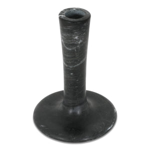 Moe's Home East Candle Holder - Exquisite Marble Design With Unique Veins For Timeless Home Décor Elegance Black Marble Gk-1123-02