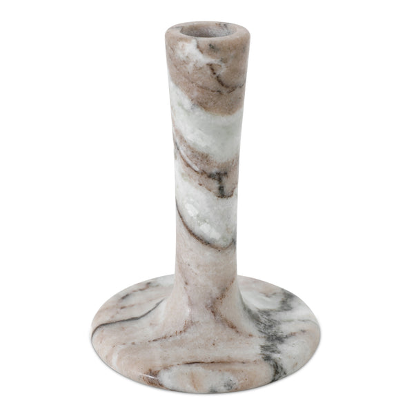 Moe's Home East Candle Holder - Exquisite Marble Design With Unique Veins For Timeless Home Décor Elegance Brown Marble Gk-1123-21