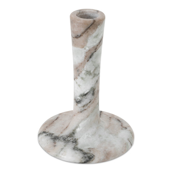 Moe's Home East Candle Holder - Exquisite Marble Design With Unique Veins For Timeless Home Décor Elegance Brown Marble Gk-1123-21