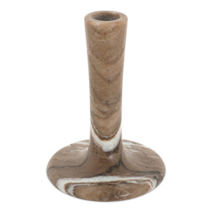 Moe's Home East Candle Holder - Exquisite Marble Design With Unique Veins For Timeless Home Décor Elegance Brown Marble Gk-1123-21