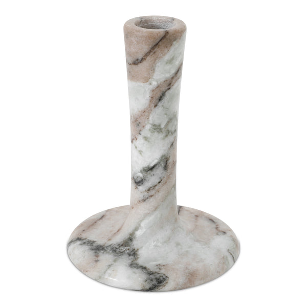 Moe's Home East Candle Holder - Exquisite Marble Design With Unique Veins For Timeless Home Décor Elegance Brown Marble Gk-1123-21