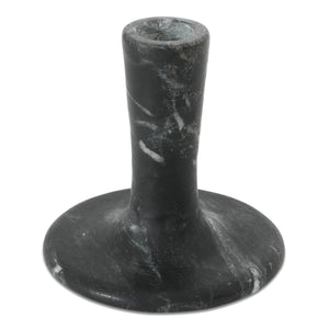 Moe's Home East Candle Holder - Exquisite Marble Design With Unique Veins For Timeless Home Décor Elegance Black Marble Gk-1124-02