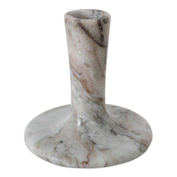Moe's Home East Candle Holder - Exquisite Marble Design With Unique Veins For Timeless Home Décor Elegance Brown Marble Gk-1124-21