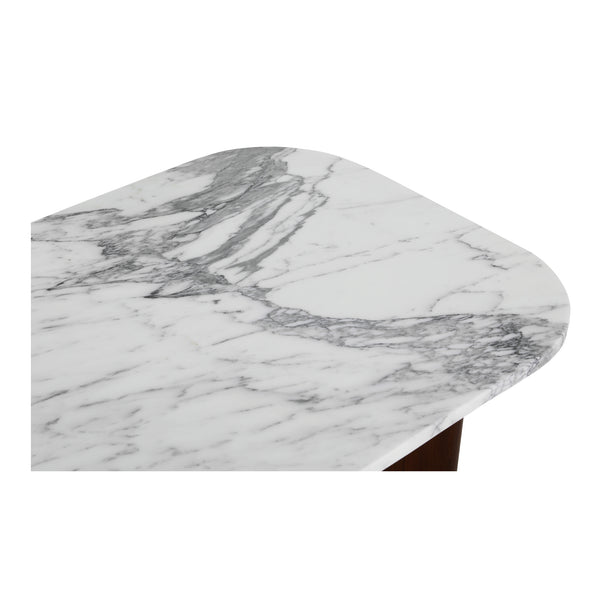 Moe's Home Dash Coffee Table - Elegant Calacatta Marble And Mango Wood Design For Modern Living Spaces White Italian Calacatta Marble,Mango Wood Gk-1129-18-0