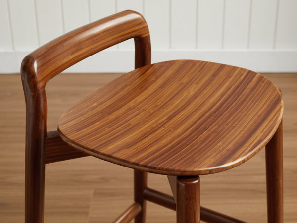 Greenington Linna Solid Bamboo Counter Stool Eco Friendly Open Frame for Kitchen or Bar GLA001AM