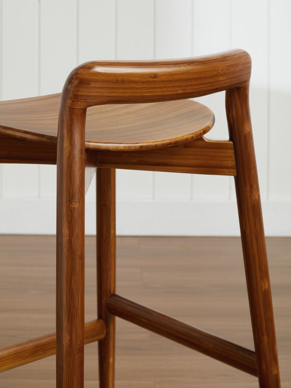 Greenington Linna Solid Bamboo Counter Stool Eco Friendly Open Frame for Kitchen or Bar GLA001AM