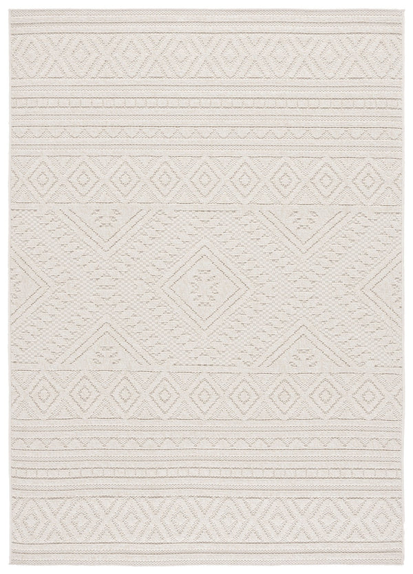 Safavieh Global Indoor/Outdoor Area Rug In Light Beige/Ivory - Durable, Stylish 5'3" X 7'6" Medium Rectangle Rug Light Beige ,Ivory Polypropylene Glb230b-5