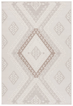 Safavieh Global Runner Rug - Timeless Grey & Ivory Design, Durable Power-loomed Fabric For Elegant Spaces Grey ,Ivory Taupe Polypropylene Pile Glb610f-5