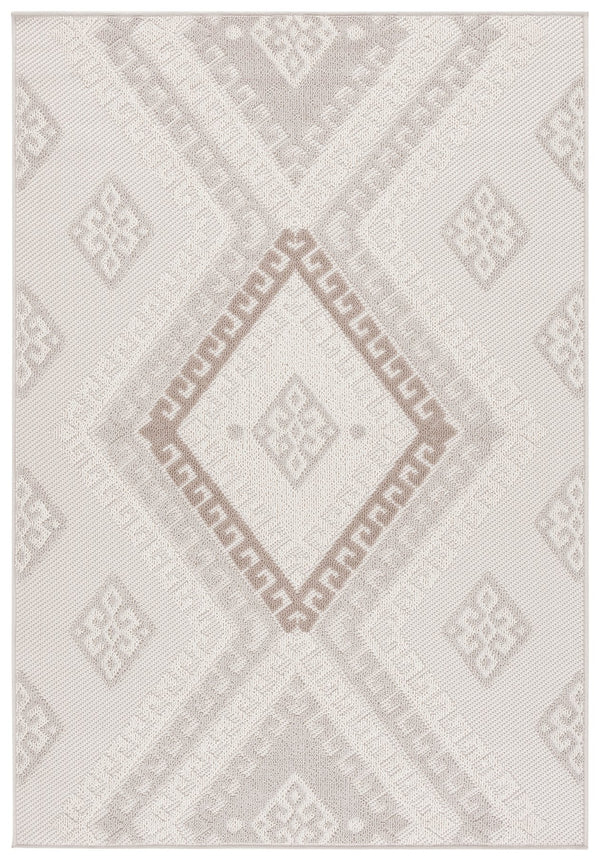 Safavieh Global Runner Rug - Timeless Grey & Ivory Design, Durable Power-loomed Fabric For Elegant Spaces Grey ,Ivory Taupe Polypropylene Pile Glb610f-5