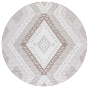 Safavieh Global Elegant Area Rug - Durable Power-loomed Design With Plush Comfort For Indoor & Outdoor Spaces Grey ,Ivory Taupe Polypropylene Pile Glb610f-4