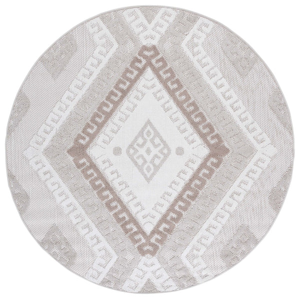 Safavieh Global Elegant Area Rug - Durable Power-loomed Design With Plush Comfort For Indoor & Outdoor Spaces Grey ,Ivory Taupe Polypropylene Pile Glb610f-4