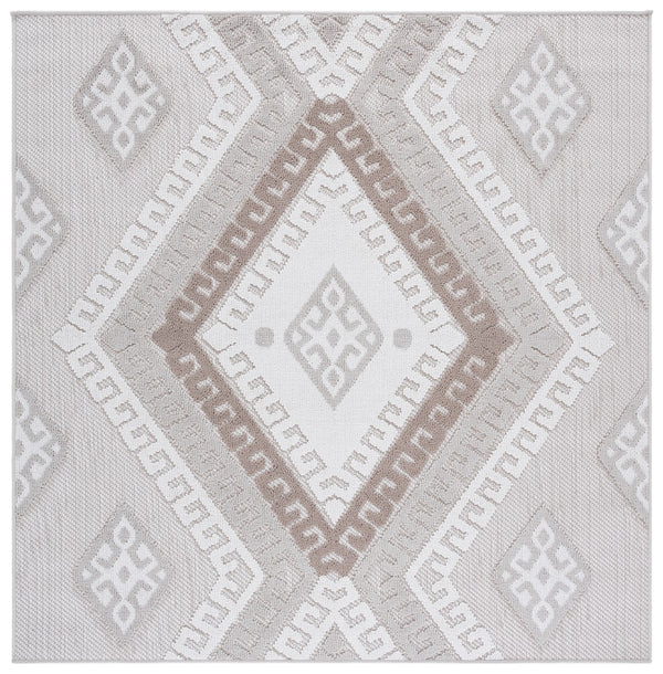 Safavieh Global Elegant Area Rug - Durable Power-loomed Design With Plush Comfort For Indoor & Outdoor Spaces Grey ,Ivory Taupe Polypropylene Pile Glb610f-4