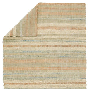 Jaipur Living Galilea Eirene Gle01 Handwoven Handmade 70% Jute 30% Wool Lines Stripes Indoor Rug Beige, Seafoam Green 70% Jute 30% Wool Rug153081