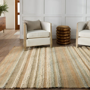 Jaipur Living Galilea Eirene Coastal Contemporary Handmade Indoor Rug Beige 2'6"x9'