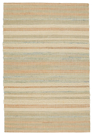 Jaipur Living Galilea Eirene Gle01 Handwoven Handmade 70% Jute 30% Wool Lines Stripes Indoor Rug Beige, Seafoam Green 70% Jute 30% Wool Rug153081