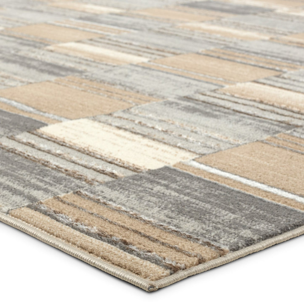 Jaipur Living Gallium Rhenium Glm04 Powerloomed Machinemade 100% Polyester Geometric Abstract Indoor Rug Gray 100% Polyester Rug162278