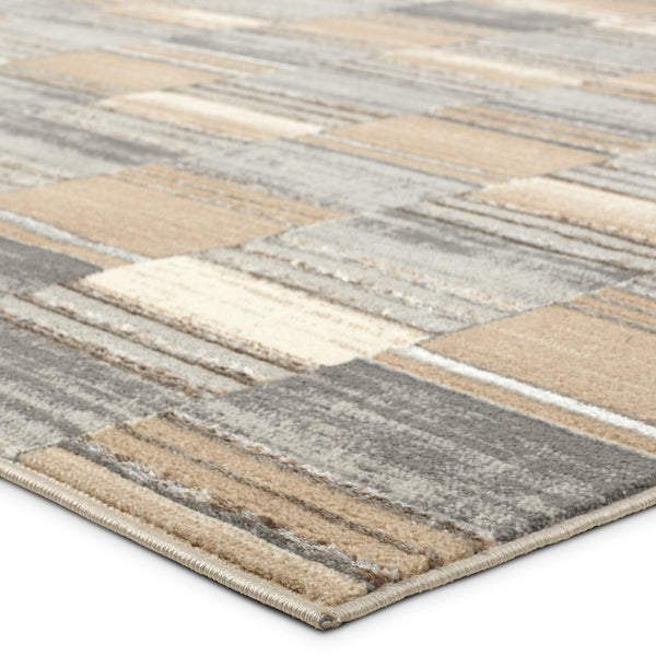 Jaipur Living Gallium Rhenium Glm04 Powerloomed Machinemade 100% Polyester Geometric Abstract Indoor Rug Gray 100% Polyester Rug162278
