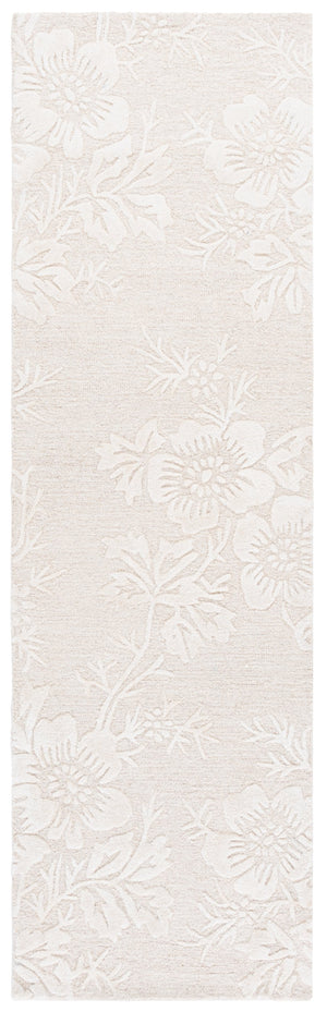 Safavieh Glamour Hand-tufted Runner Rug - Luxurious Floral Design, Cozy Texture, Perfect For Hallways & More Ivory 65% Wool,20% Cotton,15% Viscose Glm151a-28