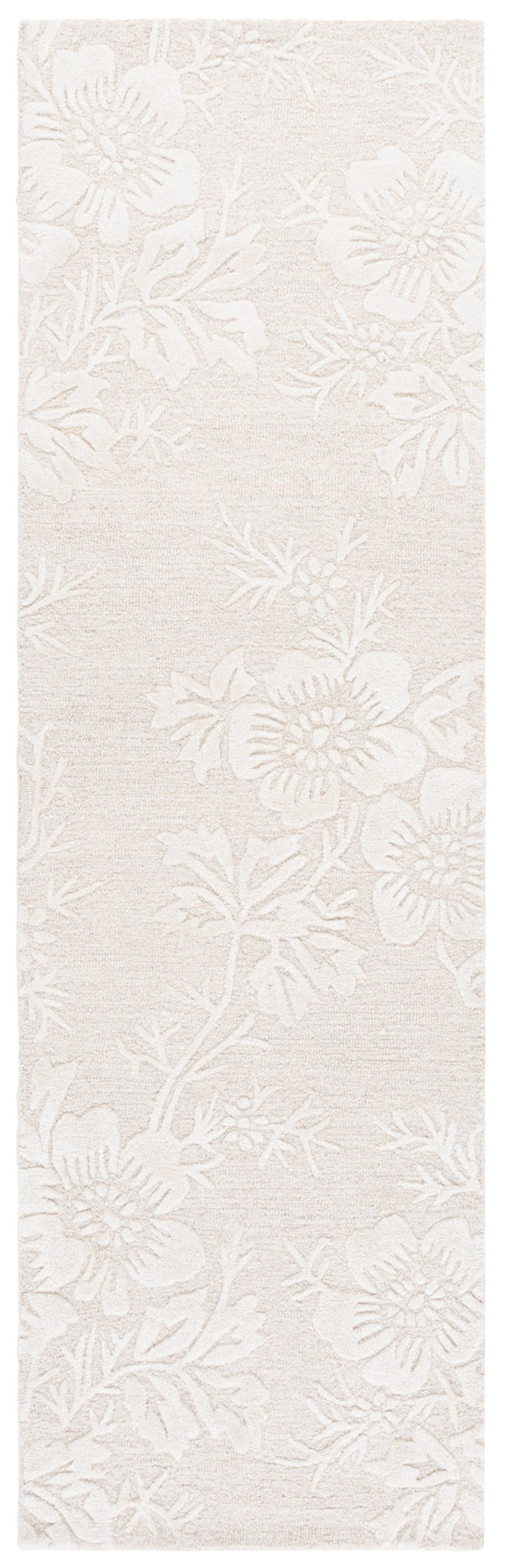 Safavieh Glamour Hand-tufted Runner Rug - Luxurious Floral Design, Cozy Texture, Perfect For Hallways & More Ivory 65% Wool,20% Cotton,15% Viscose Glm151a-28