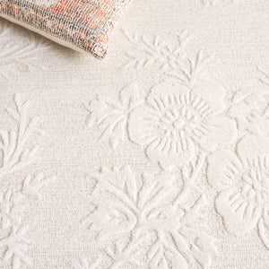 Safavieh Glamour Hand-tufted Runner Rug - Luxurious Floral Design, Cozy Texture, Perfect For Hallways & More Ivory 65% Wool,20% Cotton,15% Viscose Glm151a-5