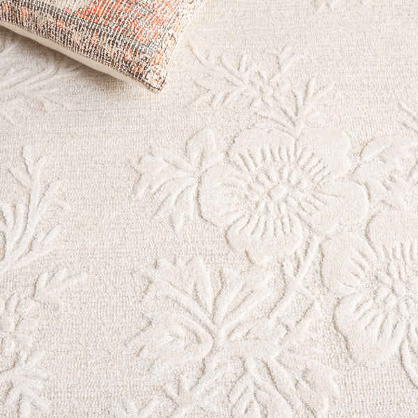 Safavieh Glamour Hand-tufted Runner Rug - Luxurious Floral Design, Cozy Texture, Perfect For Hallways & More Ivory 65% Wool,20% Cotton,15% Viscose Glm151a-5