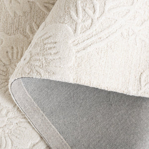 Safavieh Glamour Hand-tufted Runner Rug - Luxurious Floral Design, Cozy Texture, Perfect For Hallways & More Ivory 65% Wool,20% Cotton,15% Viscose Glm151a-5