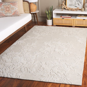 Safavieh Glamour Ivory Floral Area Rug - Hand-tufted Elegance For Timeless Home Decor And Comfort Ivory 65% Wool,20% Cotton,15% Viscose Glm151a-4