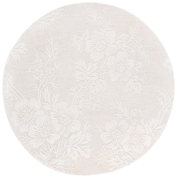 Safavieh Glamour Ivory Floral Area Rug - Hand-tufted Elegance For Timeless Home Decor And Comfort Ivory 65% Wool,20% Cotton,15% Viscose Glm151a-4