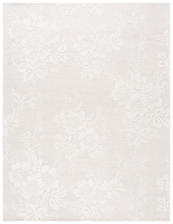 Safavieh Glamour Hand-tufted Runner Rug - Luxurious Floral Design, Cozy Texture, Perfect For Hallways & More Ivory 65% Wool,20% Cotton,15% Viscose Glm151a-8
