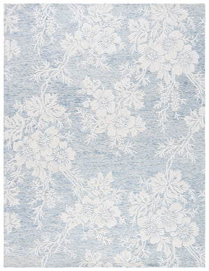 Safavieh Glamour Ivory Floral Area Rug - Hand-tufted Elegance For Timeless Home Decor And Comfort Blue ,Ivory 65% Wool,20% Cotton,15% Viscose Glm151m-3