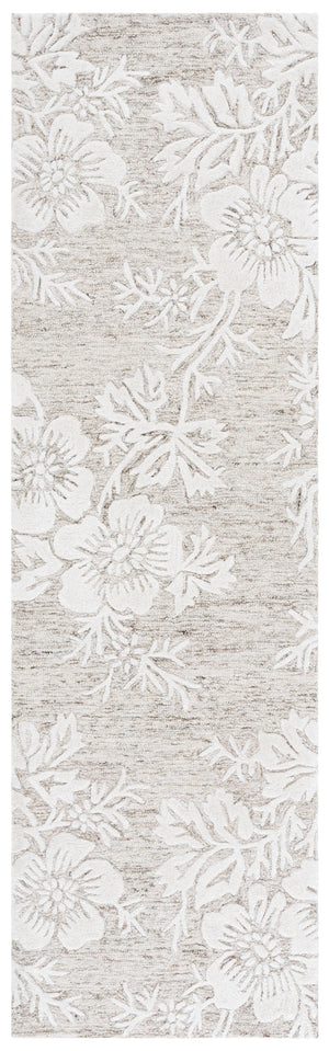 Safavieh Glamour Hand-tufted Runner Rug - Luxurious Floral Design, Cozy Texture, Perfect For Hallways & More Brown ,Ivory 65% Wool,20% Cotton,15% Viscose Glm151t-28