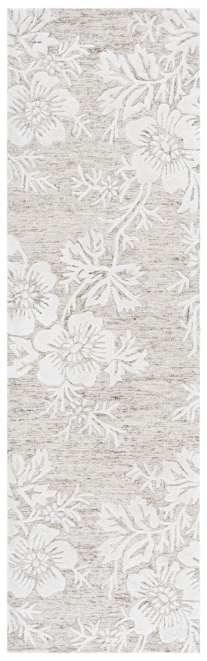 Safavieh Glamour Ivory Floral Area Rug - Hand-tufted Elegance For Timeless Home Decor And Comfort Brown ,Ivory 65% Wool,20% Cotton,15% Viscose Glm151t-9