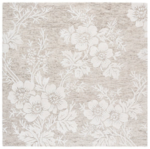 Safavieh Glamour Hand-tufted Runner Rug - Luxurious Floral Design, Cozy Texture, Perfect For Hallways & More Brown ,Ivory 65% Wool,20% Cotton,15% Viscose Glm151t-6sq