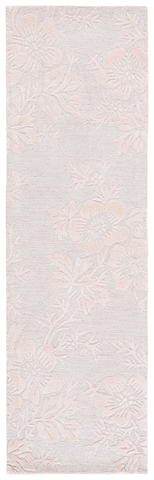 Safavieh Glamour Light Pink Floral Area Rug — Hand-Tufted Wool Blend, Subtle Sheen, Elegant Focal Accent For Home 3'-0" x 5'-0" GLM151U-3
