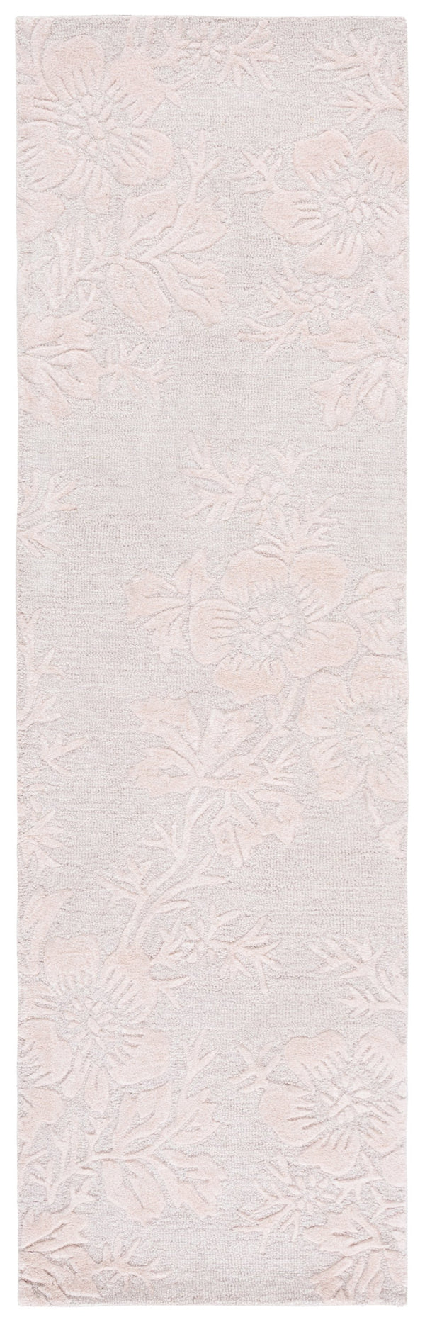 Safavieh Glamour Light Pink Floral Area Rug — Hand-Tufted Wool Blend, Subtle Sheen, Elegant Focal Accent For Home 3'-0" x 5'-0" GLM151U-3
