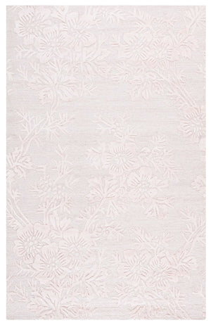 Safavieh Glamour Light Pink Floral Area Rug — Hand-Tufted Wool Blend, Subtle Sheen, Elegant Focal Accent For Home 3'-0" x 5'-0" GLM151U-3