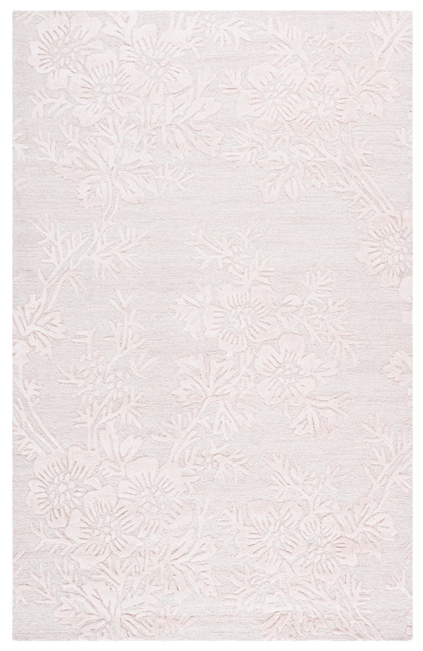 Safavieh Glamour Hand-Tufted Light Pink Floral Area Rug — 65% Wool Blend, Low 1/2" Pile, Luxurious Texture 9'-0" x 12'-0" GLM151U-9