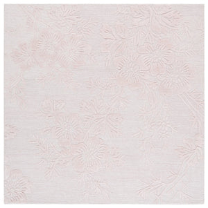 Safavieh Glamour Hand-Tufted Light Pink Floral Area Rug — Plush Wool-Cotton Blend, Subtle Sheen, Elegant Accent Design 4'-0" x 6'-0" GLM151U-4