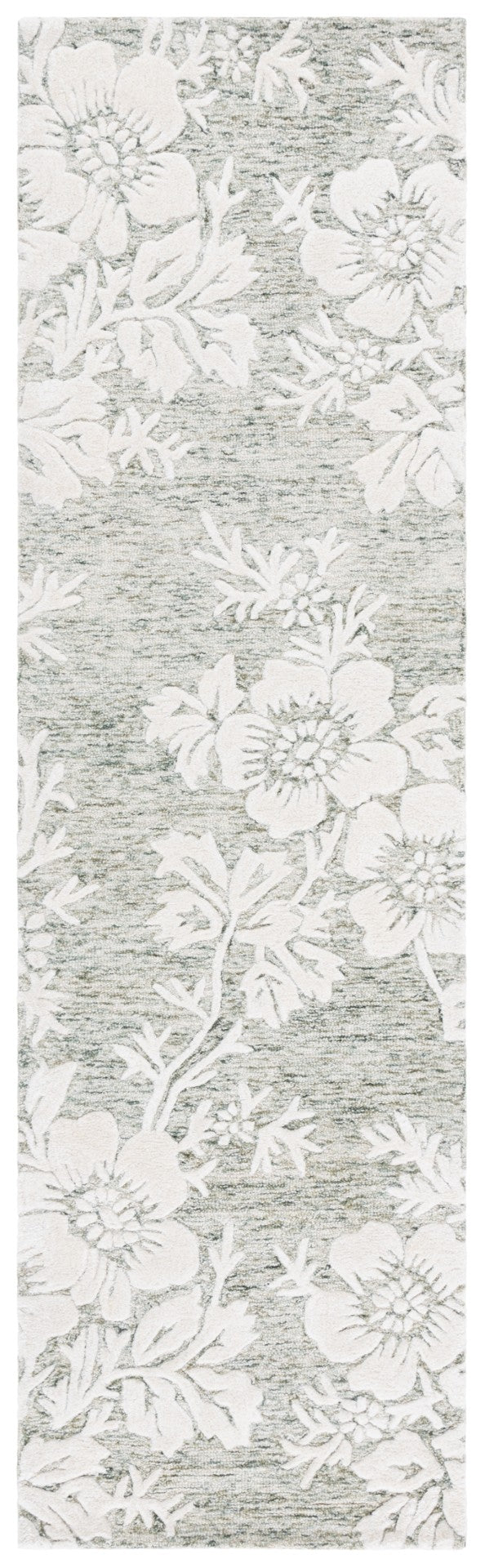 Safavieh Glamour Ivory Floral Area Rug - Hand-tufted Elegance For Timeless Home Decor And Comfort Green ,Ivory 65% Wool,20% Cotton,15% Viscose Glm151y-4