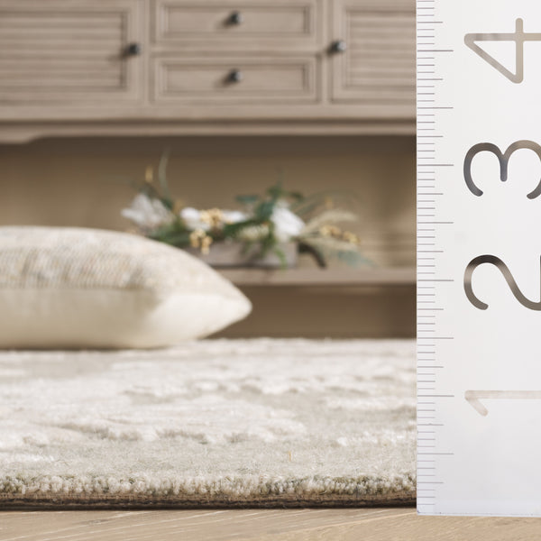 Safavieh Glamour Hand-tufted Runner Rug - Luxurious Floral Design, Cozy Texture, Perfect For Hallways & More Green ,Ivory 65% Wool,20% Cotton,15% Viscose Glm151y-5